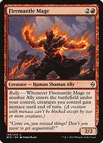 Glossy Finish Battle for Zendikar Firemantle Mage ( #145 )