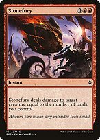 Glossy Finish Battle for Zendikar Stonefury ( #156 )