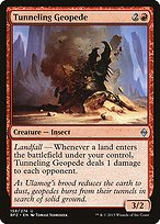 Glossy Finish Battle for Zendikar Tunneling Geopede ( #158 )