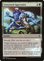 Glossy Finish Battle for Zendikar Unnatural Aggression ( #168 )