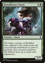 Glossy Finish Battle for Zendikar Broodhunter Wurm ( #171 )