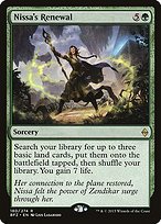 Glossy Finish Battle for Zendikar Nissa's Renewal ( #180 )