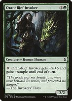 Glossy Finish Battle for Zendikar Oran-Rief Invoker ( #182 )