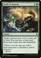 Glossy Finish Battle for Zendikar Swell of Growth ( #191 )