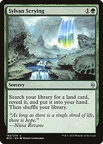 Glossy Finish Battle for Zendikar Sylvan Scrying ( #192 )