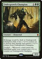 Glossy Finish Battle for Zendikar Undergrowth Champion ( #197 )