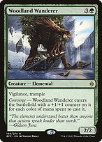 Glossy Finish Battle for Zendikar Woodland Wanderer ( #198 )