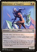 Glossy Finish Battle for Zendikar Forerunner of Slaughter ( #204 )