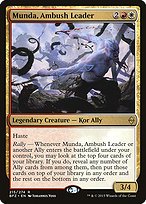Glossy Finish Battle for Zendikar Munda, Ambush Leader ( #215 )