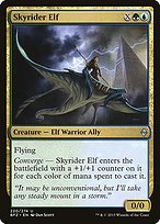Glossy Finish Battle for Zendikar Skyrider Elf ( #220 )