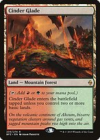 Glossy Finish Battle for Zendikar Cinder Glade ( #235 )