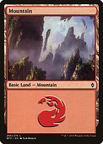 Glossy Finish Battle for Zendikar Mountain ( #266 Variant a)
