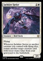 Matte Finish Bloomburrow Jackdaw Savior ( #18 )