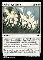 Matte Finish Bloomburrow Rabbit Response ( #26 )