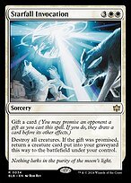 Matte Finish Bloomburrow Starfall Invocation ( #34 )