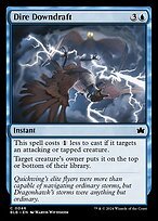 Matte Finish Bloomburrow Dire Downdraft ( #46 )