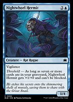 Matte Finish Bloomburrow Nightwhorl Hermit ( #62 )