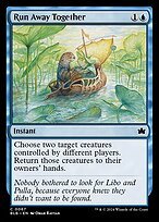 Matte Finish Bloomburrow Run Away Together ( #67 )