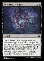 Matte Finish Bloomburrow Nocturnal Hunger ( #102 )