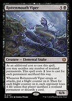 Matte Finish Bloomburrow Rottenmouth Viper ( #107 )