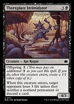 Matte Finish Bloomburrow Thornplate Intimidator ( #117 )