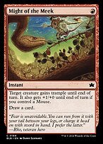 Matte Finish Bloomburrow Might of the Meek ( #144 )
