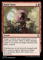 Matte Finish Bloomburrow Rabid Gnaw ( #147 )