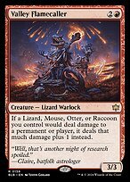 Matte Finish Bloomburrow Valley Flamecaller ( #158 )