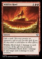 Matte Finish Bloomburrow Wildfire Howl ( #162 )