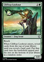Matte Finish Bloomburrow Clifftop Lookout ( #168 )