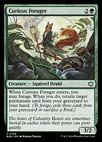 Matte Finish Bloomburrow Curious Forager ( #169 )