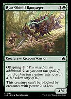 Matte Finish Bloomburrow Rust-Shield Rampager ( #190 )