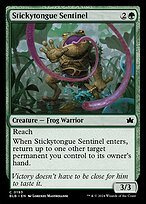 Matte Finish Bloomburrow Stickytongue Sentinel ( #193 )