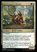 Matte Finish Bloomburrow Burrowguard Mentor ( #206 )