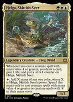 Matte Finish Bloomburrow Helga, Skittish Seer ( #217 )