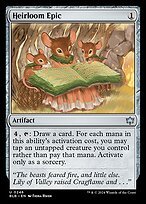 Matte Finish Bloomburrow Heirloom Epic ( #246 )