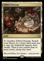 Matte Finish Bloomburrow Fabled Passage ( #252 )