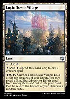Matte Finish Bloomburrow Lupinflower Village ( #256 )