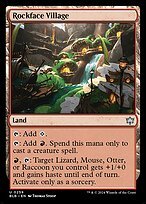 Matte Finish Bloomburrow Rockface Village ( #259 )