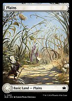 Matte Finish Bloomburrow Plains ( #262 )