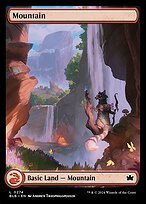 Matte Finish Bloomburrow Mountain ( #274 )