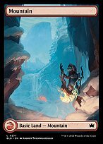 Matte Finish Bloomburrow Mountain ( #277 )