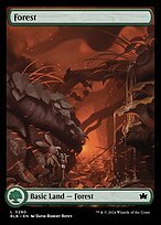 Matte Finish Bloomburrow Forest ( #280 )