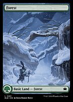 Matte Finish Bloomburrow Forest ( #281 )