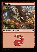 Matte Finish Bloomburrow Mountain ( #376 )