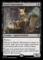 Glossy Finish Bloomburrow Commander Hazel's Brewmaster ( #17 )