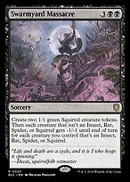 Glossy Finish Bloomburrow Commander Swarmyard Massacre ( #20 )