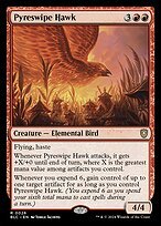 Glossy Finish Bloomburrow Commander Pyreswipe Hawk ( #26 )