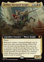 Glossy Finish Bloomburrow Commander Arthur, Marigold Knight ( #41 )