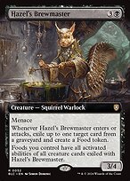 Glossy Finish Bloomburrow Commander Hazel's Brewmaster ( #52 )